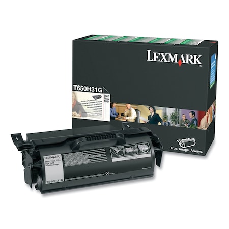 Lexmark High-Yield Toner, 21,000 Page-Yield, Black T650H31G